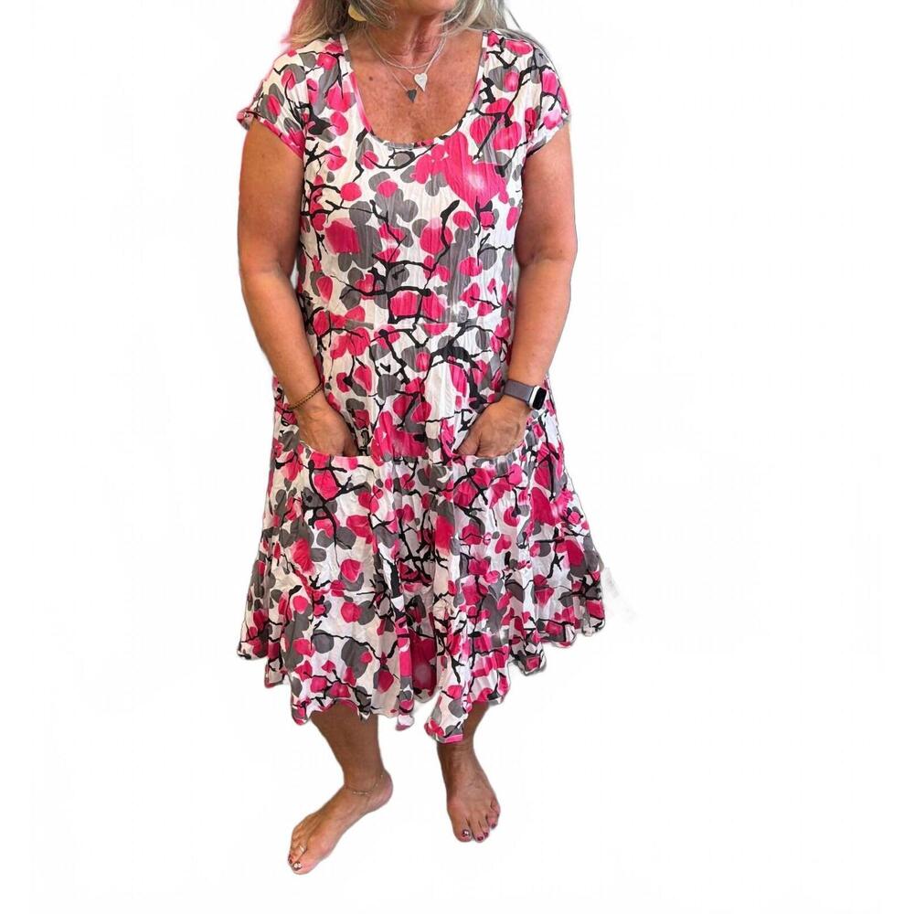 NEW DRESS ADDICT jade dress in pink/white